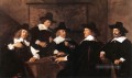 Regenten des St Elizabeth Hospital von Haarlem Porträt Niederlande Goldene Zeitalter Frans Hals